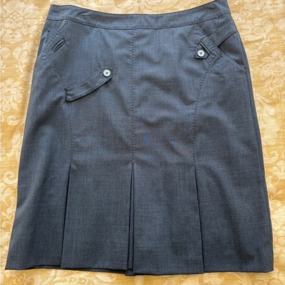 Luisa Spagnoli Charcoal A-Line Skirt